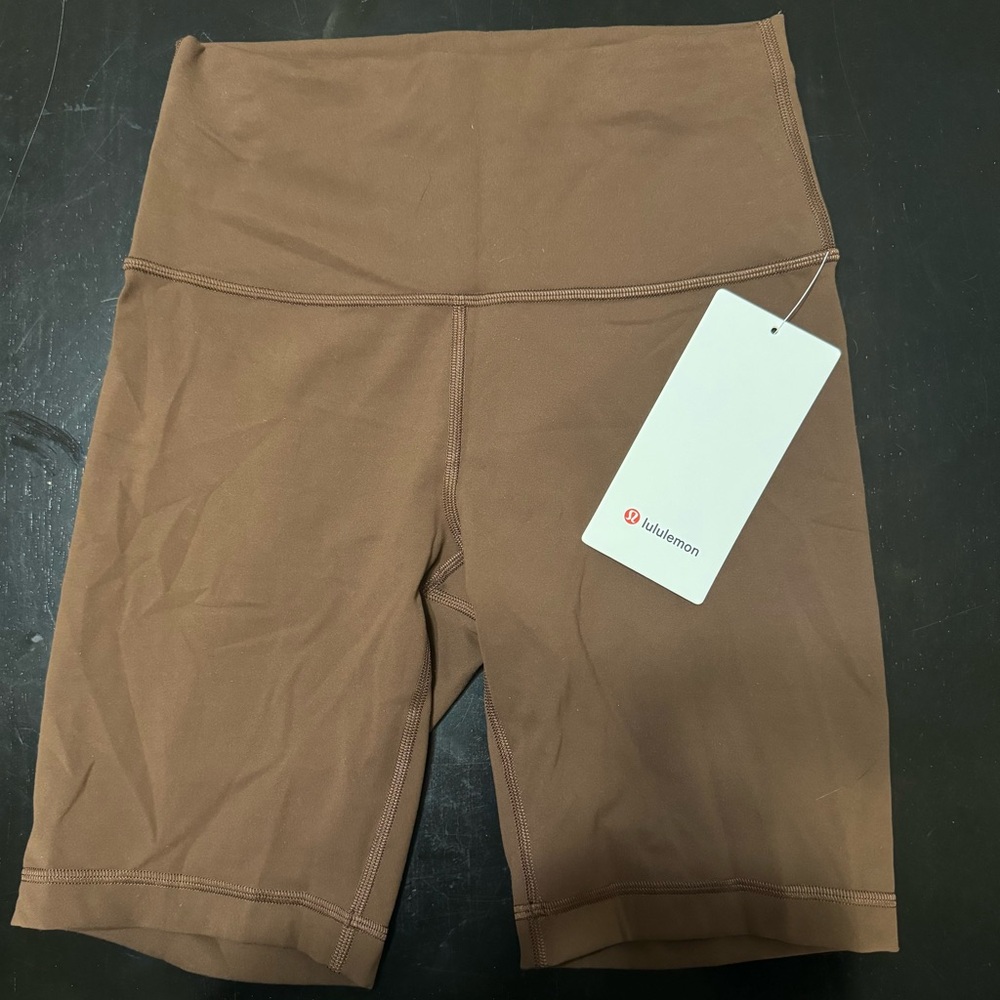 LULULEMON WUNDER TRAIN HR SHORTS 8” in JAVA size 6 NWT
